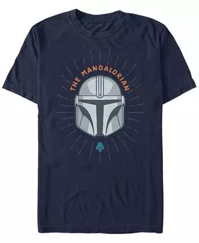 Мужская футболка с логотипом «Звездные войны» Mandalorian Simple Helmet Fifth Sun, синий
