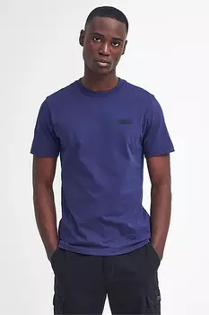 Мужская футболка с маленьким логотипом из 100% хлопка Barbour International, синий