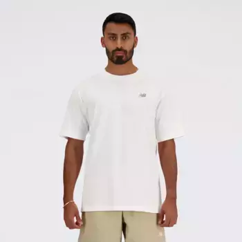 Мужская футболка с маленьким логотипом New Balance, белый