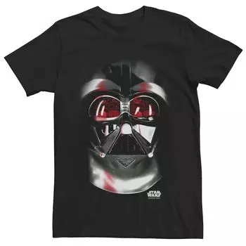 Мужская футболка с маской Дарта Вейдера и отражением в глазах Star Wars