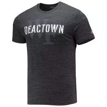 Мужская футболка с меланжевым рисунком Black Wake Forest Demon Deacons Tri-Blend Champion