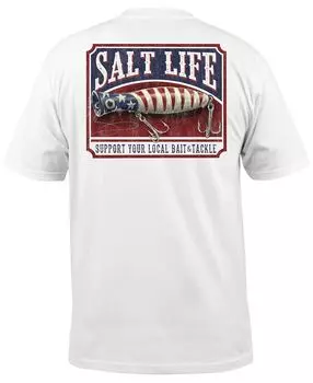 Мужская футболка с местной звездой Salt Life, белый