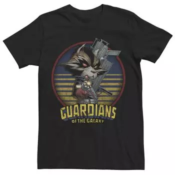 Мужская футболка с металлическим рисунком Marvel Rocket Guardians of the Galaxy