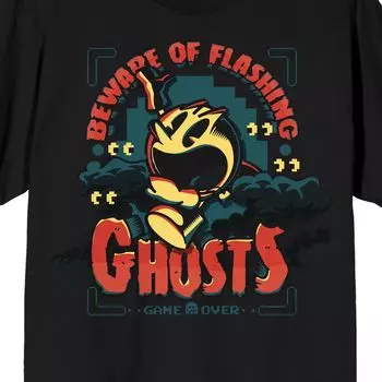 Мужская футболка с мигающим призраком Pac-Man Licensed Character