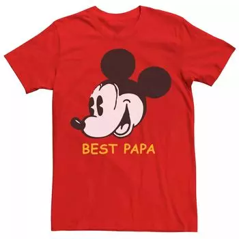 Мужская футболка с Микки Маусом Best Papa Mickey Head Disney
