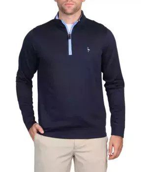 Мужская футболка с молнией до середины груди из модала Tailorbyrd, синий