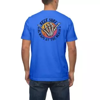 Мужская футболка с мрачной графикой Reef, цвет vivid blue