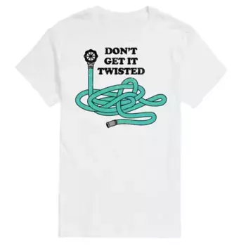 Мужская футболка с надписью «Don't Get It Twisted» Licensed Character, белый