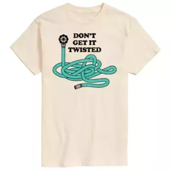 Мужская футболка с надписью «Don't Get It Twisted» Licensed Character, бежевый