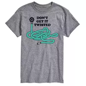 Мужская футболка с надписью «Don't Get It Twisted» Licensed Character, серый