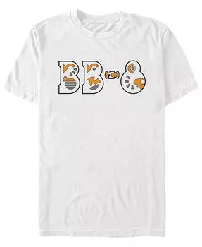 Мужская футболка с надписью «Droid» «Звёздные войны. Эпизод IX BB-8» Fifth Sun, белый