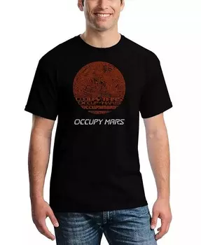 Мужская футболка с надписью Occupy Mars LA Pop Art, черный