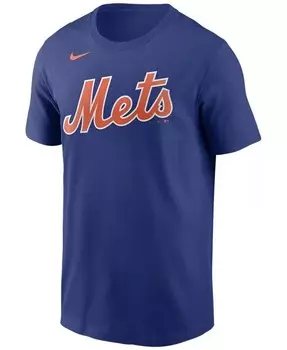 Мужская футболка с надписью Royal New York Mets Team Nike, синий