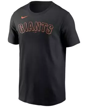 Мужская футболка с надписью San Francisco Giants Nike, черный