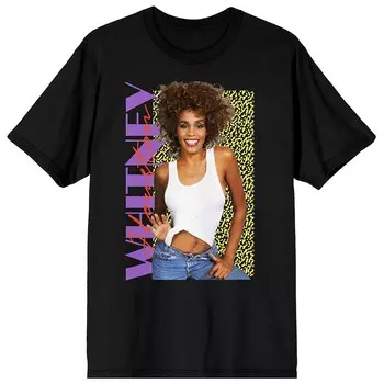 Мужская футболка с надписью Whitney Houston 90-х годов Licensed Character, черный