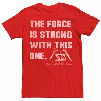 Мужская футболка с надписью «Звездные войны Дарт Вейдер» Force Is Strong Licensed Character