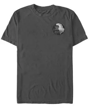 Мужская футболка с накладным карманом и короткими рукавами «Звездные войны» Звезды Смерти Fifth Sun, серый