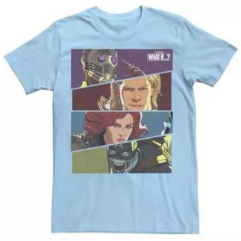 Мужская футболка с наклонными вставками Marvel What If Hero Licensed Character