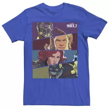 Мужская футболка с наклонными вставками Marvel What If Hero Licensed Character