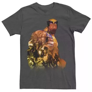 Мужская футболка с наполнителем X-Men Wolverine Group Shot Marvel