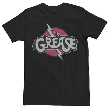 Мужская футболка с нашивкой-логотипом Grease Title Licensed Character, черный