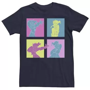 Мужская футболка с неоновой сеткой A Goofy Movie Licensed Character