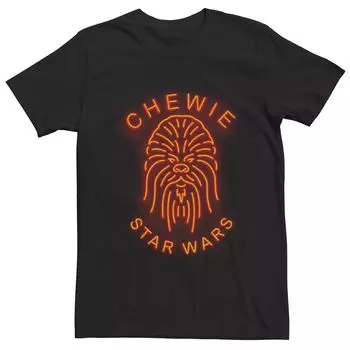 Мужская футболка с неоновой вывеской Chewie «Звездные войны» Licensed Character