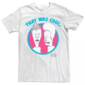 Мужская футболка с неоновым портретом Beavis & Butthead That Was Cool Licensed Character