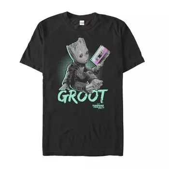 Мужская футболка с неоновым рисунком Marvel Guardians of the Galaxy 2 Baby Groot Licensed Character