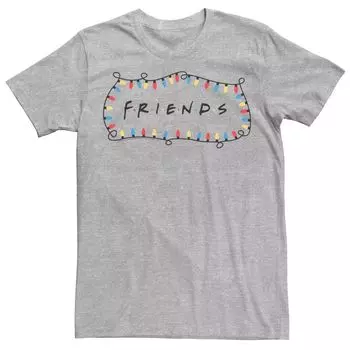 Мужская футболка с объемным логотипом Friends Christmas Lights Licensed Character