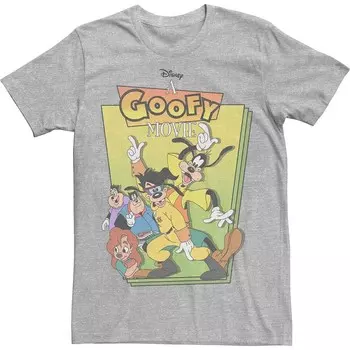 Мужская футболка с обложкой для группового снимка Disney's A Goofy Movie Licensed Character, цвет Athletic Heather