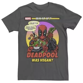 Мужская футболка с обложкой комикса «Что, если бы Дэдпул был веганом» Marvel