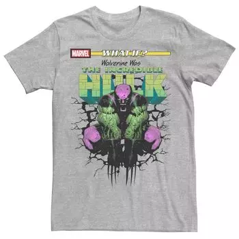 Мужская футболка с обложкой комикса Marvel «Что, если бы Росомаха была невероятным Халком»