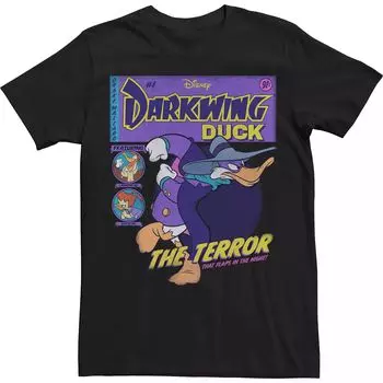 Мужская футболка с обложкой комиксов Disney Darkwing Duck, Black Licensed Character, черный
