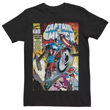 Мужская футболка с обложкой комиксов «Капитан Америка: боевой шанс, книга 3» Marvel