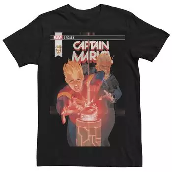 Мужская футболка с обложкой комиксов Marvel Captain Marvel Licensed Character