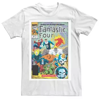 Мужская футболка с обложкой комиксов Marvel Fantastic Four и графическим рисунком