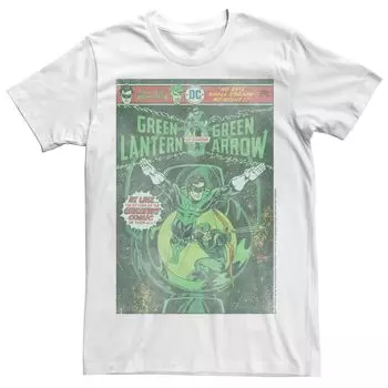 Мужская футболка с обложкой комиксов Marvel Green Lantern и Green Arrow с графическим рисунком Licensed Character