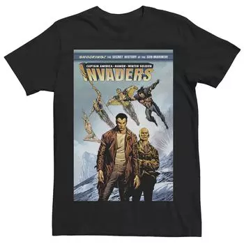 Мужская футболка с обложкой комиксов Marvel Invaders The Secret History Of Namor Licensed Character