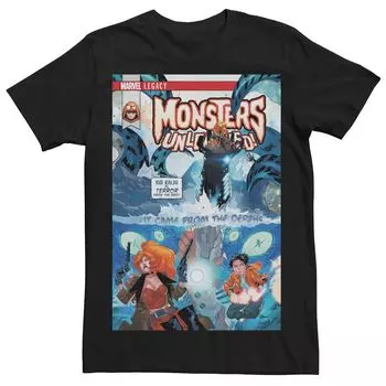Мужская футболка с обложкой комиксов Marvel Legacy Monsters Unleashed Licensed Character