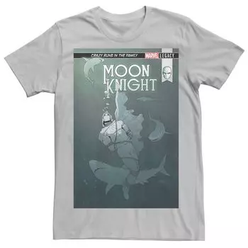 Мужская футболка с обложкой комиксов Marvel Moon Knight Shark Licensed Character