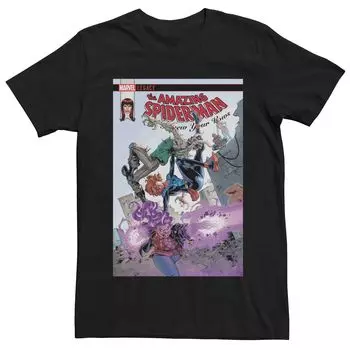 Мужская футболка с обложкой комиксов Marvel's Spider-Man Vows Licensed Character