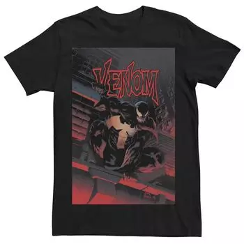 Мужская футболка с обложкой комиксов Marvel's Venom на крыше Licensed Character