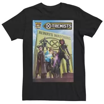 Мужская футболка с обложкой комиксов Marvel X-Tremists и графическим рисунком Licensed Character