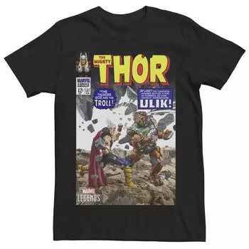 Мужская футболка с обложкой комиксов «Тор против Олика Тролля» серии Marvel Legends Licensed Character
