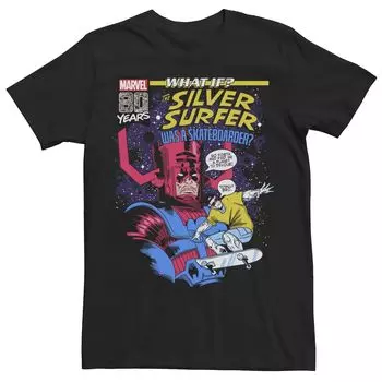 Мужская футболка с обложкой комиксов What If Silver Surfer и графическим рисунком Marvel
