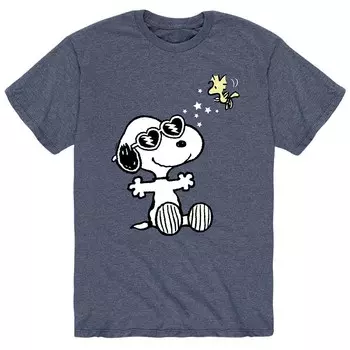 Мужская футболка с очками Snoopy Peanuts Licensed Character, желтый