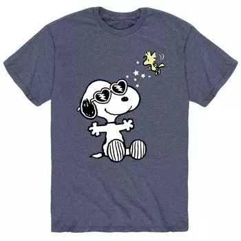 Мужская футболка с очками Snoopy Peanuts Licensed Character