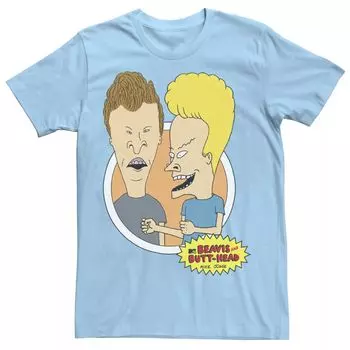 Мужская футболка с оригинальным логотипом Beavis and Butt-Head Licensed Character