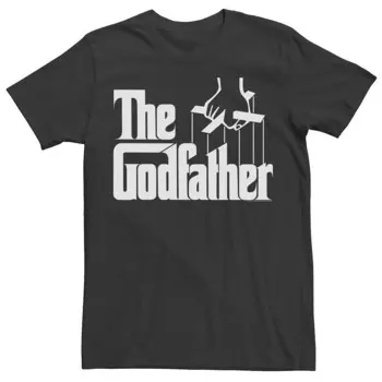 Мужская футболка с оригинальным логотипом The Godfather Licensed Character, черный